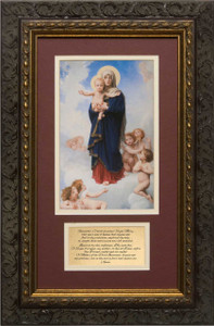 Our Lady of the Angels with Prayer Framed Our Lady of the Angels with Prayer Framed