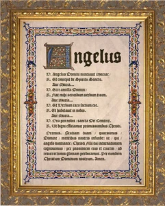 Latin Angelus Gold Framed Art