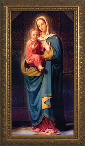 Madonna Standing with Child Framed Art Madonna Standing with Child Framed Art