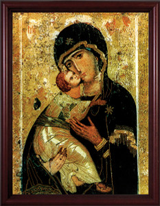Our Lady of Vladimir - Cherry Framed Art Our Lady of Vladimir - Cherry Framed Art