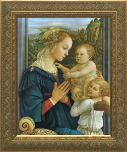 Virgin with Child by Lippi Framed Art Virgin with Child by Lippi Framed Art