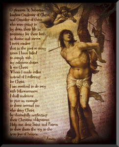 St. Sebastian Graphic Wall Plaque St. Sebastian Graphic Wall Plaque