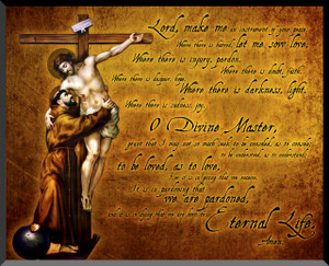 St. Francis and Jesus Graphic Wall Plaque St. Francis and Jesus Graphic Wall Plaque