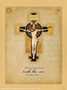 Benedictine Cross Poster Benedictine Cross Poster
