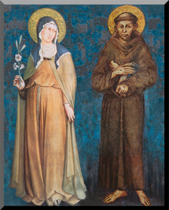 Sts. Francis and Clare Wall Plaque Sts. Francis and Clare Wall Plaque