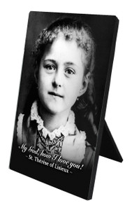 St. Therese (Child) Vertical Desk Plaque St. Therese (Child) Vertical Desk Plaque