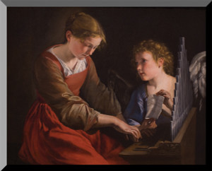 Saint Cecilia Wall Plaque