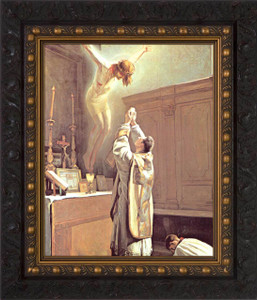 The Holy Sacrifice of the Mass - Ornate Dark Framed Art The Holy Sacrifice of the Mass - Ornate Dark Framed Art