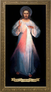 Divine Mercy Vilnius Original - Gold Framed Canvas Divine Mercy Vilnius Original - Gold Framed Canvas