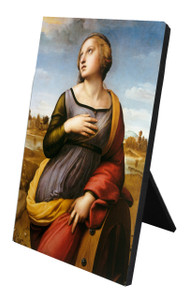 St. Catherine of Alexandria Vertical Desk Plaque St. Catherine of Alexandria Vertical Desk Plaque