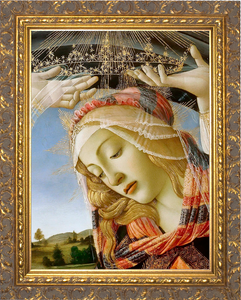 Madonna of the Magnificat (Detail) - Ornate Gold Framed Art Madonna of the Magnificat (Detail) - Ornate Gold Framed Art