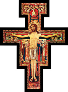 San Damiano Oversized Wall Plaque Cross San Damiano Oversized Wall Plaque Cross