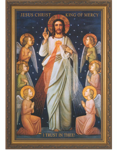 King of Divine Mercy - Ornate Gold Framed Canvas King of Divine Mercy - Ornate Gold Framed Canvas