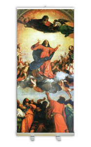 Assumption of the Virgin by Titian Banner Stand Assumption of the Virgin by Titian Banner Stand