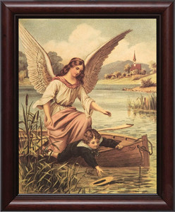 Guardian Angel on the Boat Framed Art Guardian Angel on the Boat Framed Art