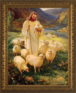 Good Shepherd - Gold Framed Art Good Shepherd - Gold Framed Art