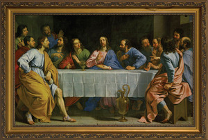 Last Supper by Champaigne Framed Art Last Supper by Champaigne Framed Art