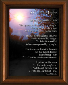 Guiding Light Poem Framed Guiding Light Poem Framed