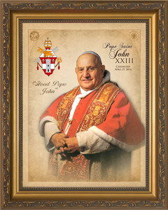 Pope John XXIII Sainthood Commemorative Framed Portrait Pope John XXIII Sainthood Commemorative Framed Portrait