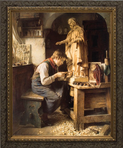 His Madonna - Ornate Dark Framed Art His Madonna - Ornate Dark Framed Art