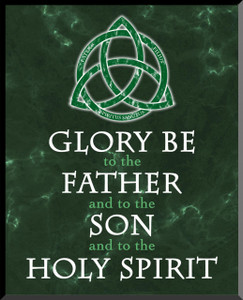 Trinity Glory Be Graphic Wall Plaque