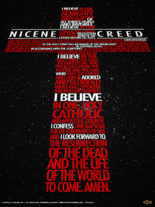 Nicene Creed Graphic Wall Plaque Nicene Creed Graphic Wall Plaque
