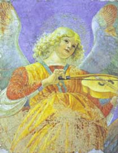 Angel playing the Viol print Angel playing the Viol print