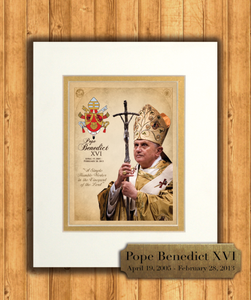 Pope Benedict XVI Commemorative Matted Prints Pope Benedict XVI Commemorative Matted Prints