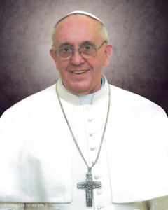 Pope Francis Formal Sleeved Print Pope Francis Formal Sleeved Print