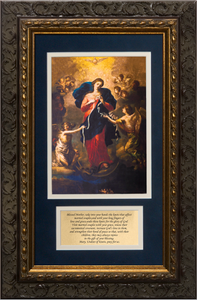 Mary Undoer of Knots with Marriage Prayer Framed Mary Undoer of Knots with Marriage Prayer Framed