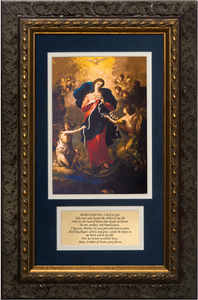 Mary Undoer of Knots with Prayer Framed Mary Undoer of Knots with Prayer Framed