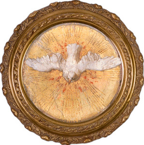 Holy Spirit - Round Framed Canvas Holy Spirit - Round Framed Canvas