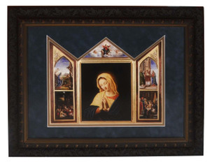 The Virgin, After Sassoferrato Matted Triptych Art The Virgin, After Sassoferrato Matted Triptych Art