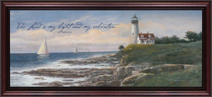 Lighthouse (My Light and My Salvation) Framed Art Lighthouse (My Light and My Salvation) Framed Art
