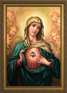 Immaculate Heart of Mary Framed Art Immaculate Heart of Mary Framed Art