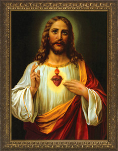 Italian Sacred Heart of Jesus Framed Art Italian Sacred Heart of Jesus Framed Art