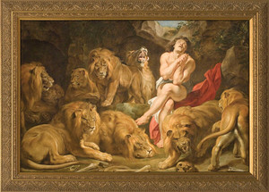 Daniel in the Lions' Den Framed Art Daniel in the Lions' Den Framed Art