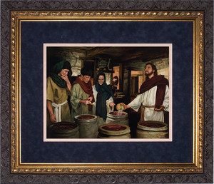 Wedding at Cana by Jason Jenicke Matted - Ornate Dark Framed Art Wedding at Cana by Jason Jenicke Matted - Ornate Dark Framed Art