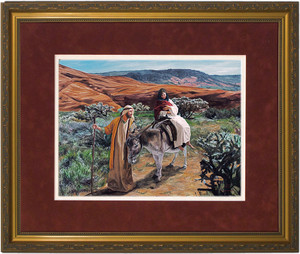 Flight Into Egypt by Jason Jenicke Matted - Standard Gold Framed Art Flight Into Egypt by Jason Jenicke Matted - Standard Gold Framed Art