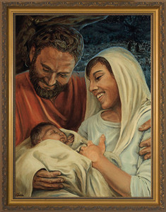Nativity by Jason Jenicke - Standard Gold Framed Art Nativity by Jason Jenicke - Standard Gold Framed Art