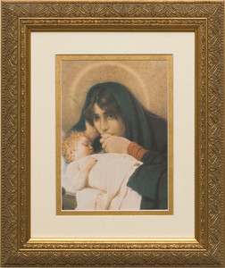 Mother's Love Matted - Gold Framed Art Mother's Love Matted - Gold Framed Art