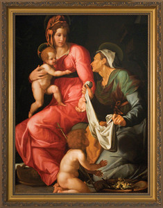 St. Elizabeth with Madonna and Child Framed Art St. Elizabeth with Madonna and Child Framed Art