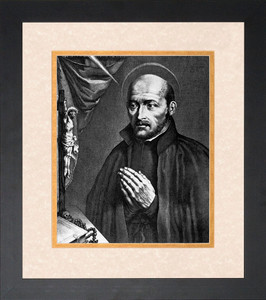 St. Ignatius of Loyola Matted Framed Art St. Ignatius of Loyola Matted Framed Art