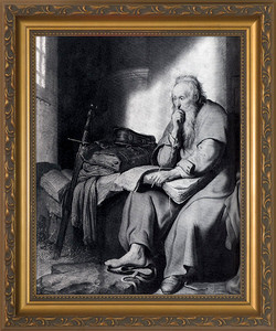 St. Paul in Prison by Rembrandt Framed Art St. Paul in Prison by Rembrandt Framed Art