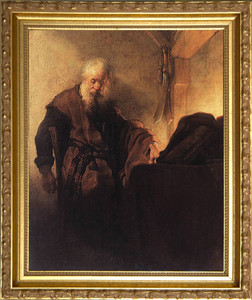 St. Paul at His Writing Desk Framed Art St. Paul at His Writing Desk Framed Art