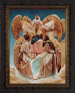 Coronation of Mary by Jason Jenicke - Ornate Dark Framed Art Coronation of Mary by Jason Jenicke - Ornate Dark Framed Art