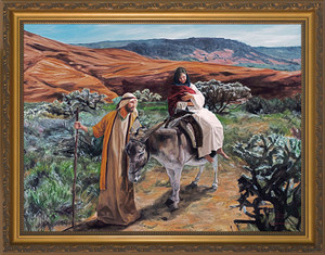 Flight Into Egypt by Jason Jenicke - Standard Gold Framed Art Flight Into Egypt by Jason Jenicke - Standard Gold Framed Art