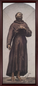 St. Francis of Assisi - Cherry Framed Art St. Francis of Assisi - Cherry Framed Art