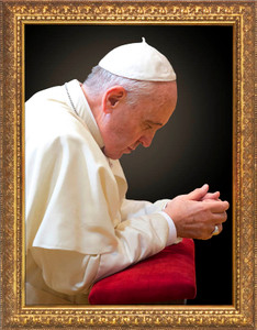Pope Francis in Prayer Print Pope Francis in Prayer Print