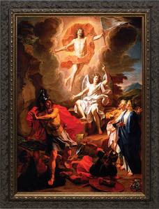 Resurrection of Christ by Coypel - Ornate Dark Framed Art Resurrection of Christ by Coypel - Ornate Dark Framed Art